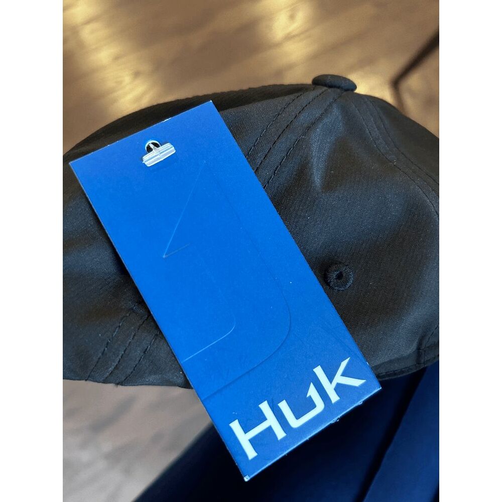 Huk Unstructured Performance Adjustable Hat - Black - One Size - Picture 5 of 6